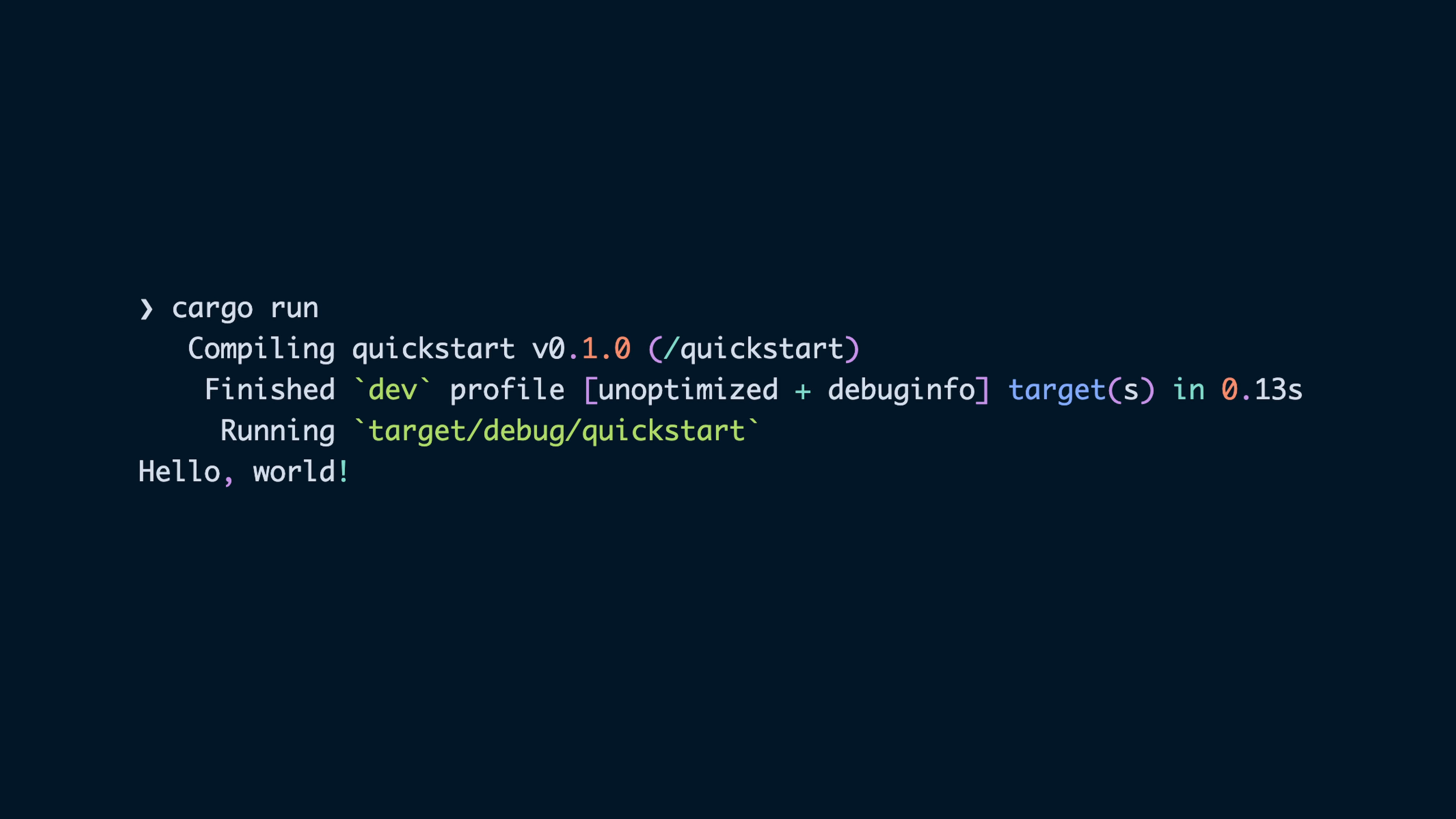 Creating a new Rust Project