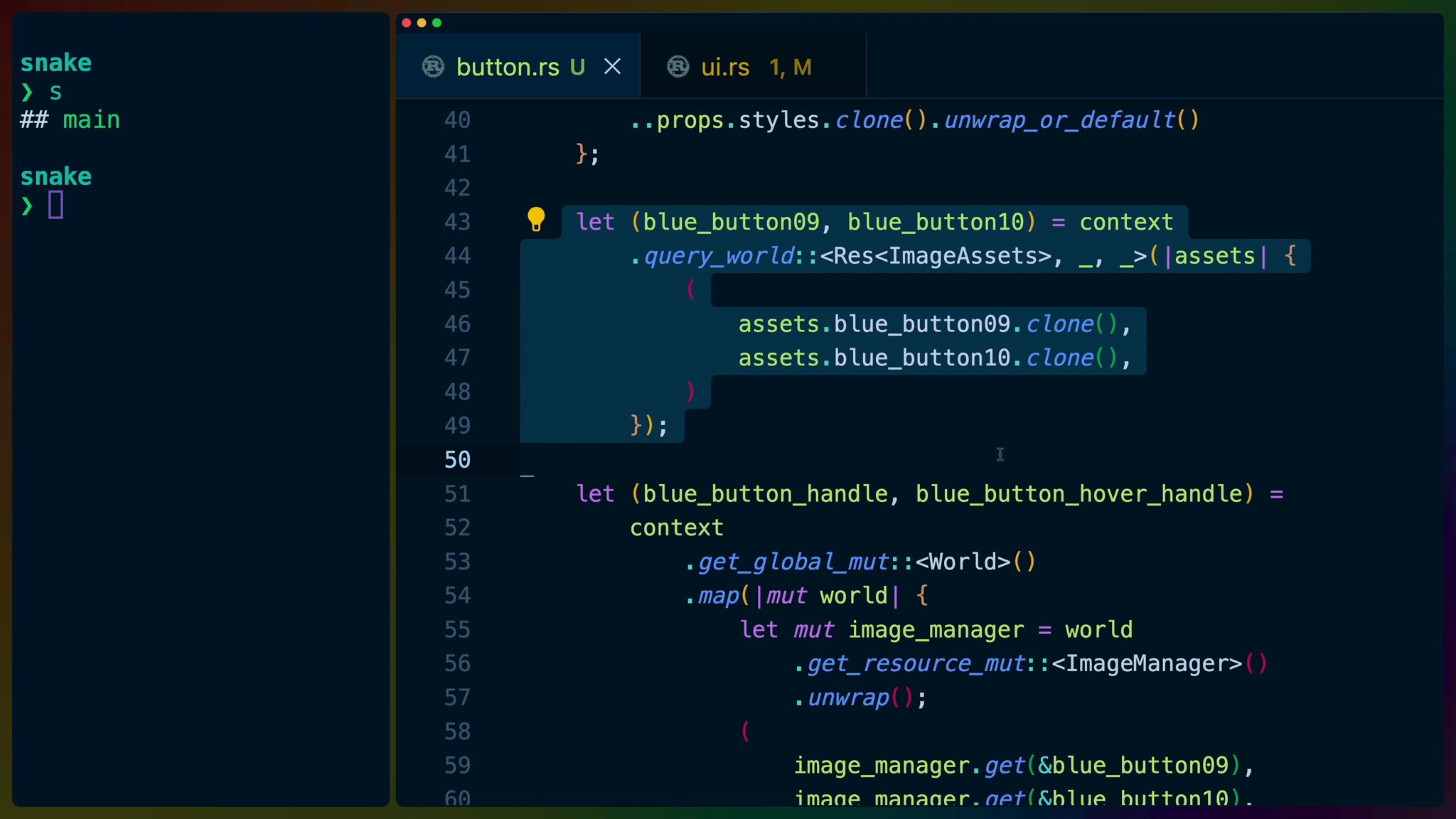 Creating a Button widget
